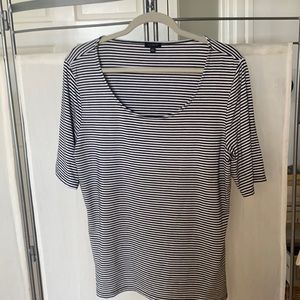 Talbots striped short sleeve top
